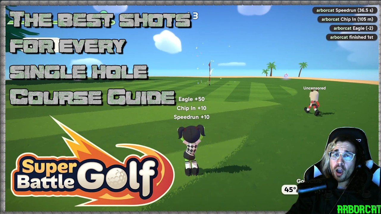 The best shots for every single hole in Super Battle Golf - Course Guide