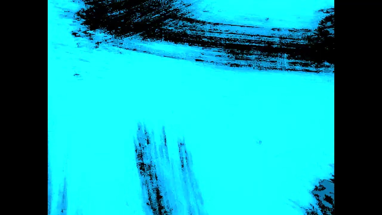 Retro Saturated Blue 8mm Film Leader Overlay w/ Writing 4K #overlay #videoeffects #freestock