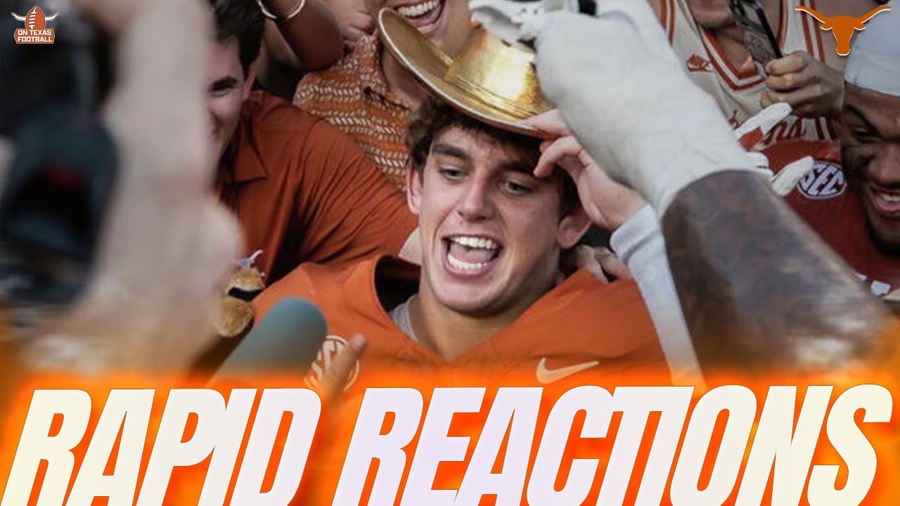 RAPID REACTIONS: Arch Manning’s Breakout & O-Line Revival! | Texas Beats OU 23–6 🔥