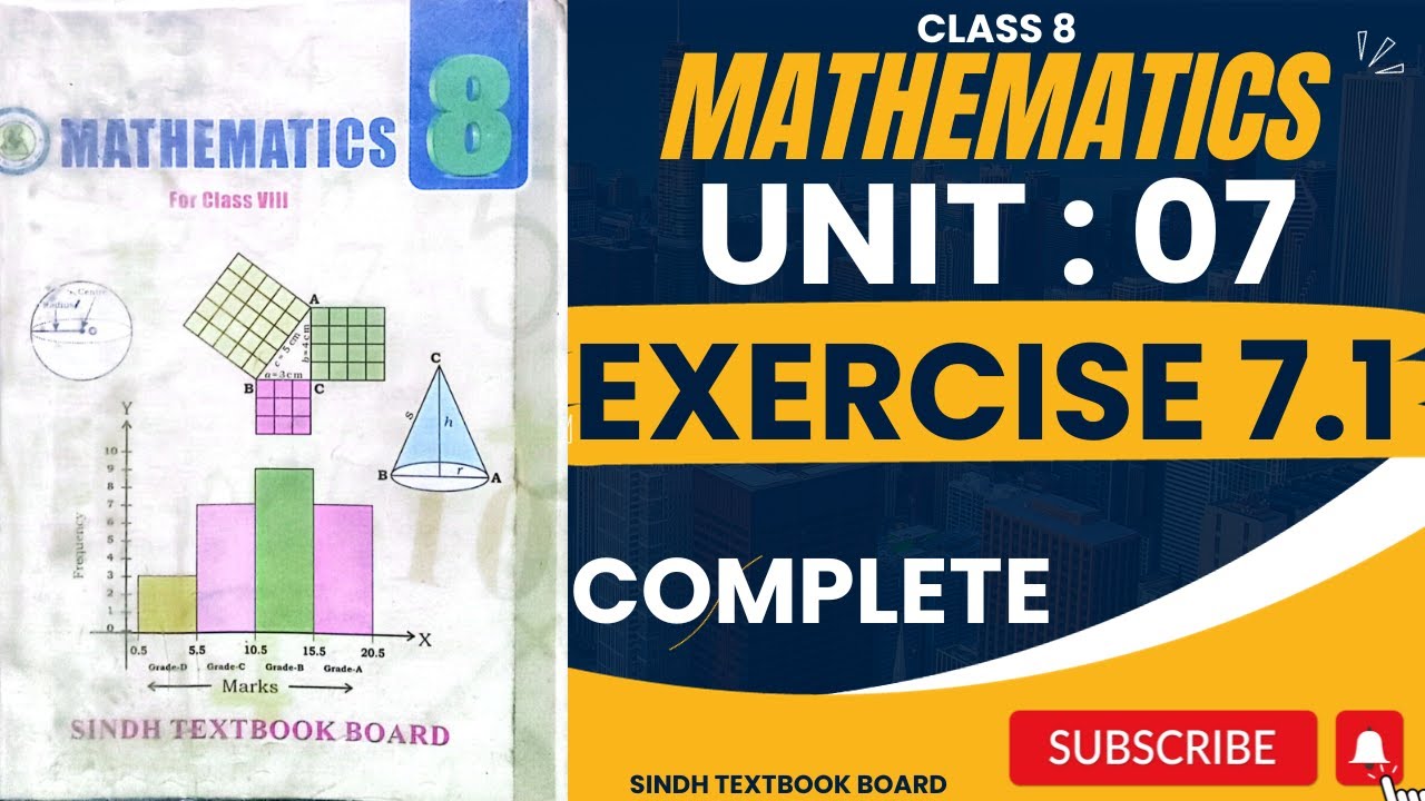 Exercise 7.1 Unit 7 Class 8 Mathematics Sindh textbook