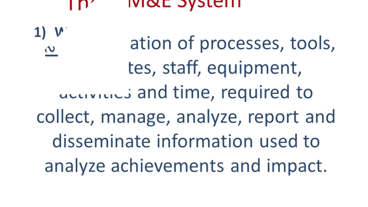 Indicators and M&E Plan - BCCIC Online Learning