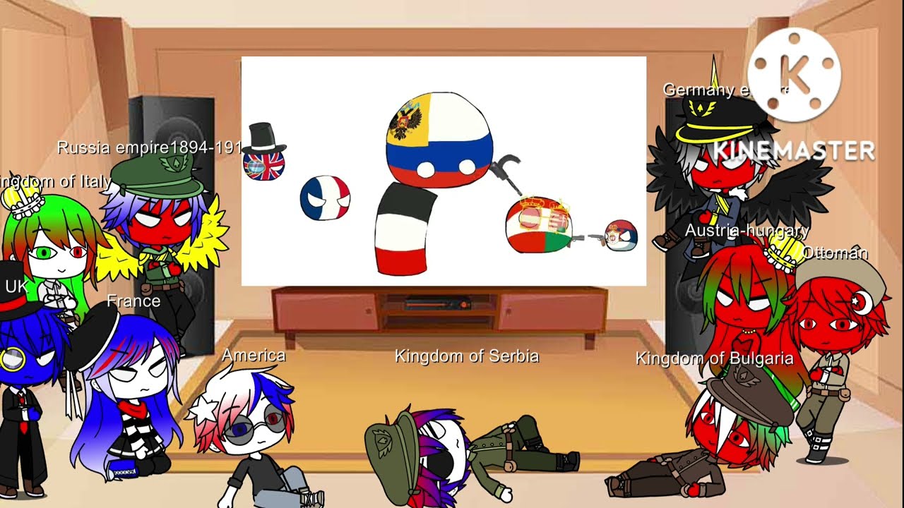 Countryhuman react to ww1 in a nutshell ( gacha club )