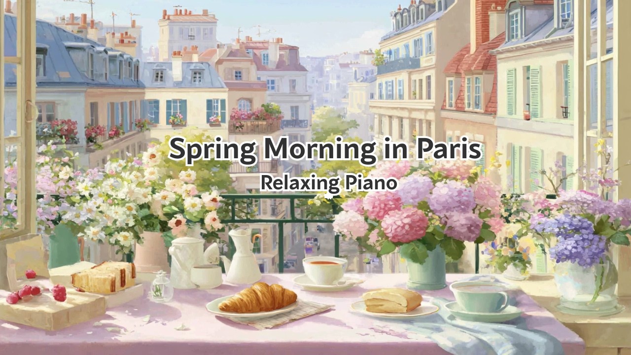 Spring Fairytale Paris Tour 🌸 Peaceful Classical Music for Cozy Sunny Ambience