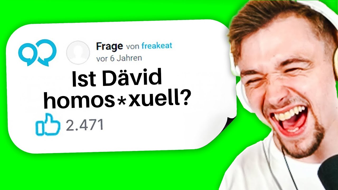 GuteFrage.net Fragen über MICH sind ein FIEBERTRAUM... | Dävid Reaktion