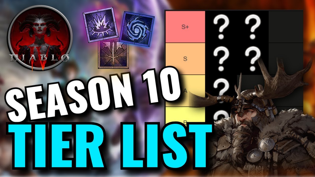 СПИСОК УРОВНЕЙ ВСЕХ КЛАССОВ И БИЛД в 10-м сезоне Diablo IV!