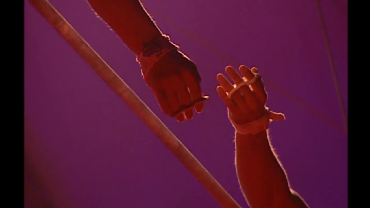 Aerial high bar act ''Perezvony''. Cirque d'Hiver Bouglione, Paris 2003.