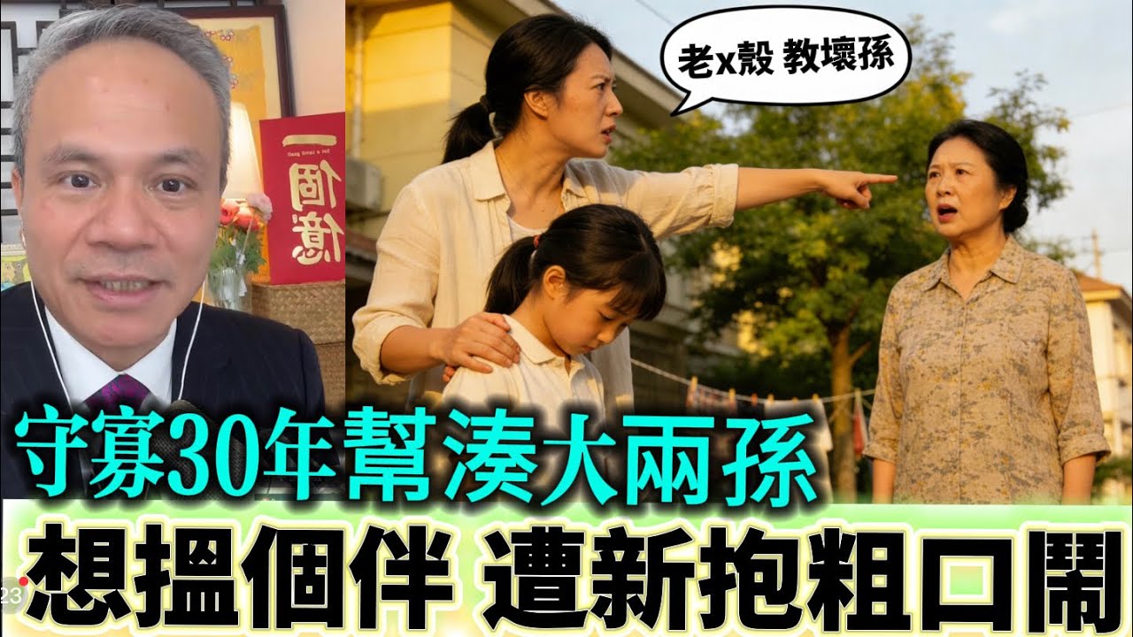 家婆守寡30年幫湊大兩孫，想搵個伴 慘遭新抱粗口鬧亂溝仔教壞孫  #情感 #廣東話 #情感故事 #分享 #婚姻 #諸事姐