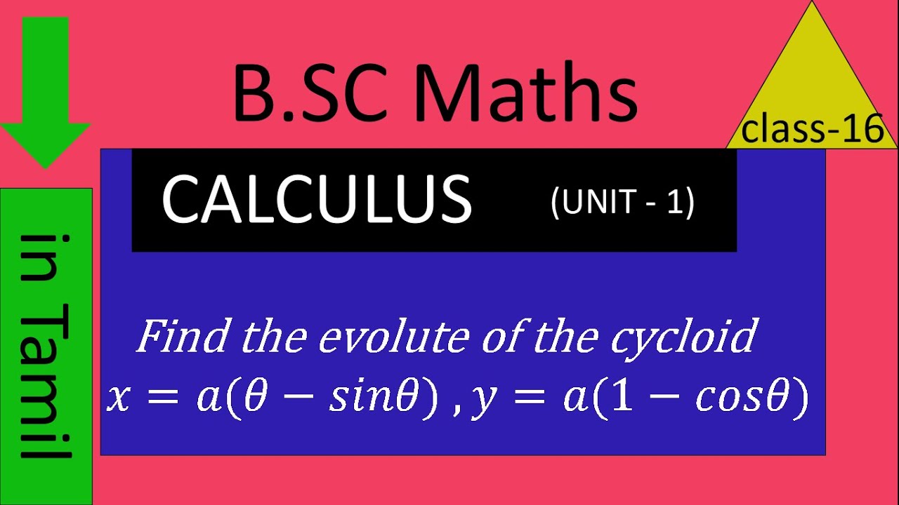 BSC maths |Evolute of the cycloid