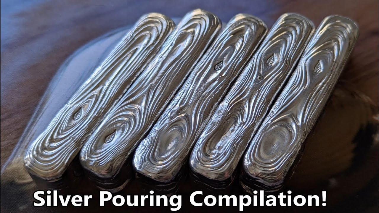2000&deg;F Silver Pouring At Home - Creating Some Extra Special Silver Bars For Charity!