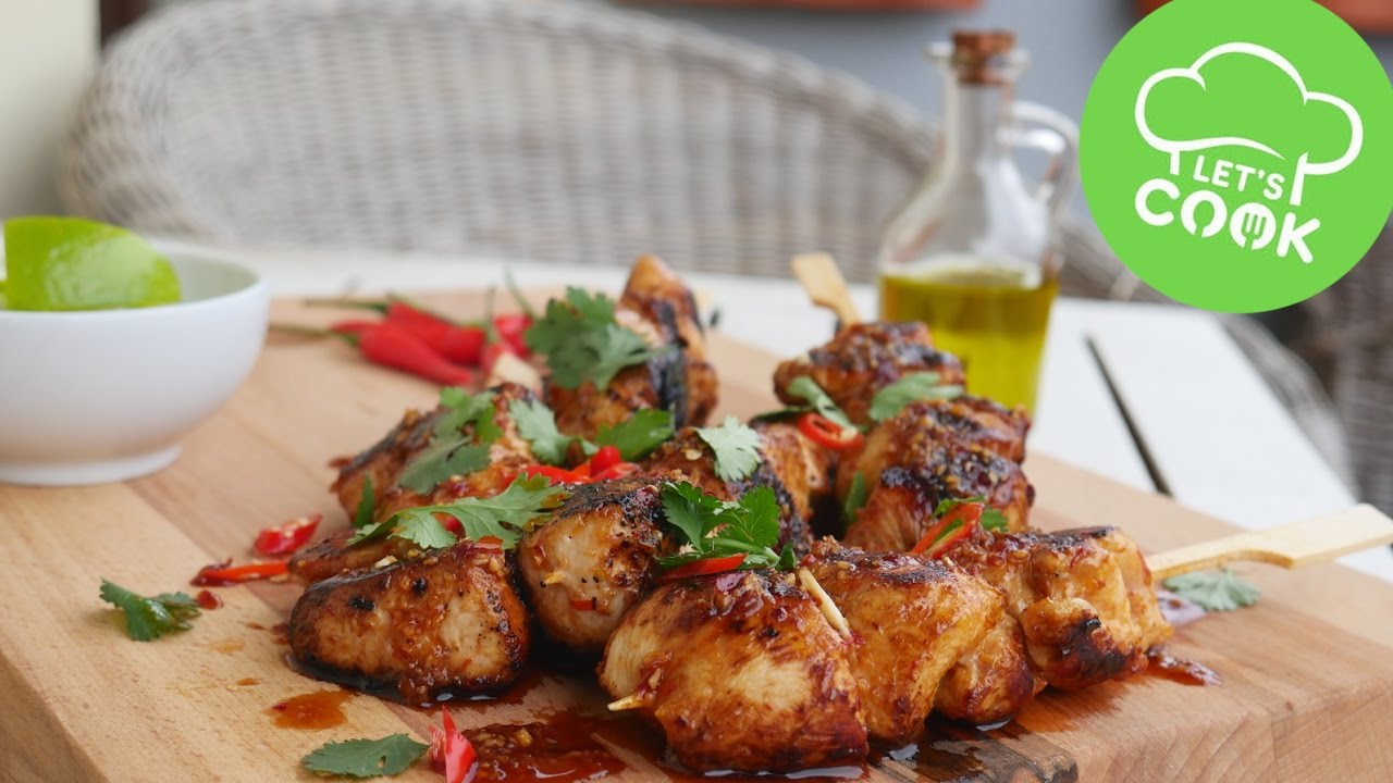 Hähnchenspieße in asiatischer Marinade | super lecker & einfach | Als Snack, Abendessen oder grillen