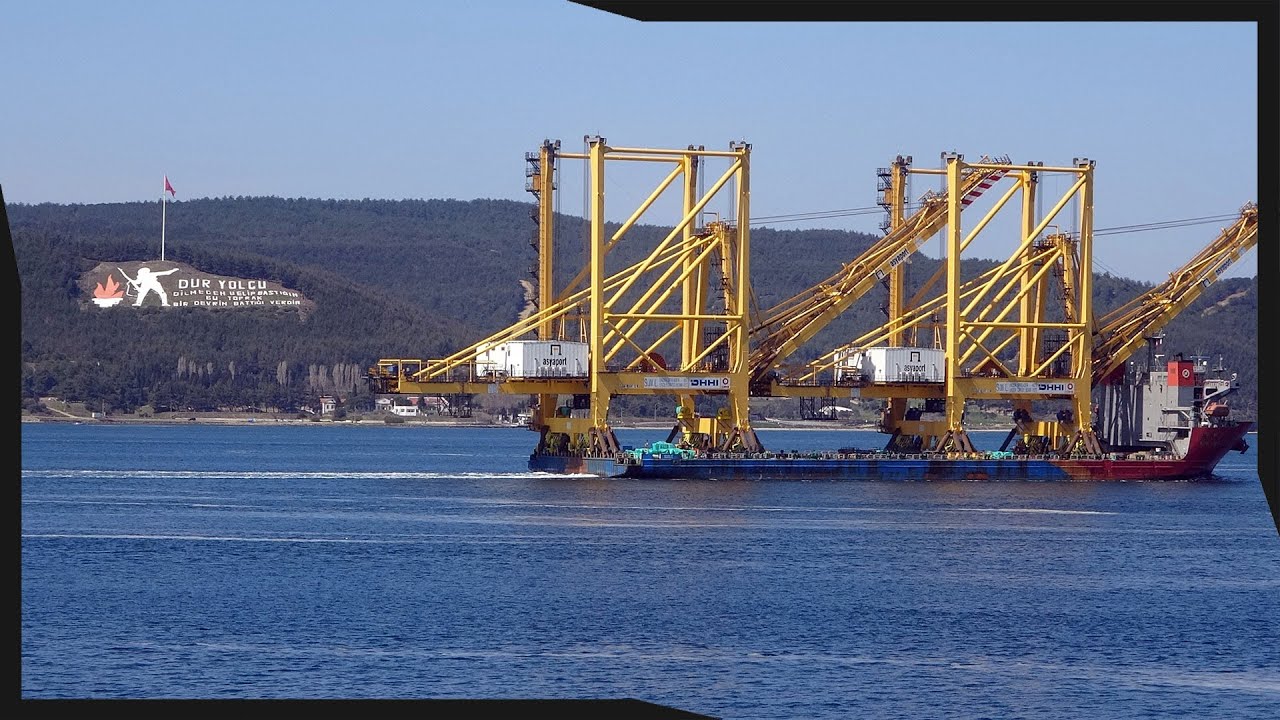 Liman Vinci Taşıyan Gemi Çanakkale Boğazı’ndan Tekirdağ Asyaport Limanı’na Doğru Yol Aldı