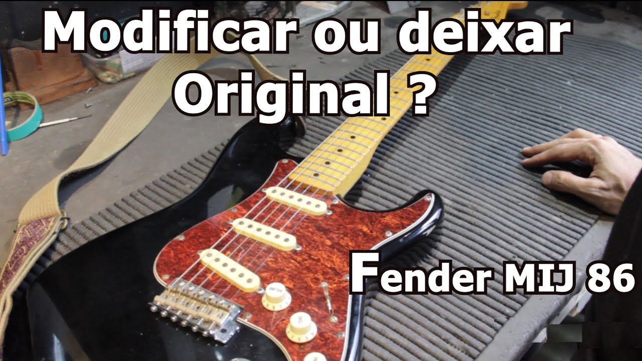 Fender Strato ano 86  - Trastes Inox Jescar , bloco Manara e nut Graphtech - Brunelli Luthier