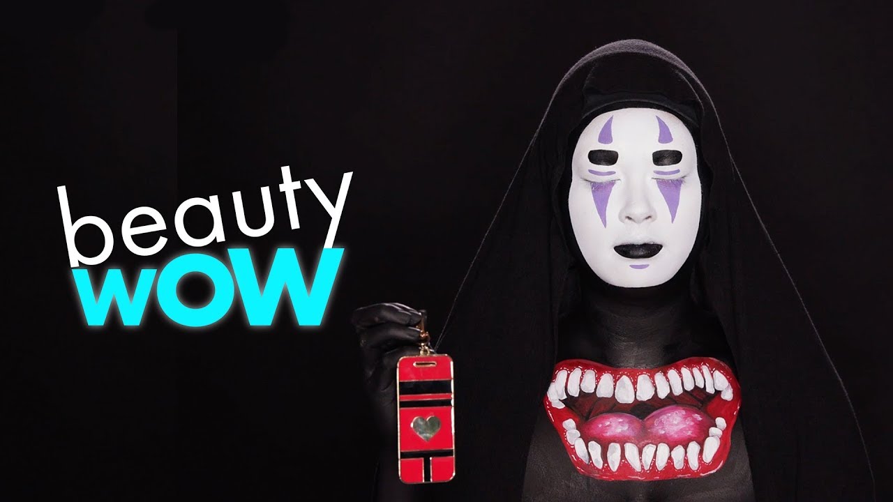 GIRL TRANSFORMS INTO NO FACE FROM SPIRITED AWAY | BEAUTY WOW