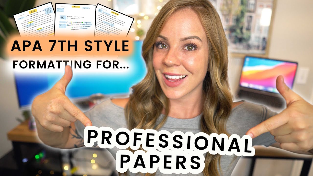 Format a Profession Paper in APA 7th Edition | Example & PDF Template
