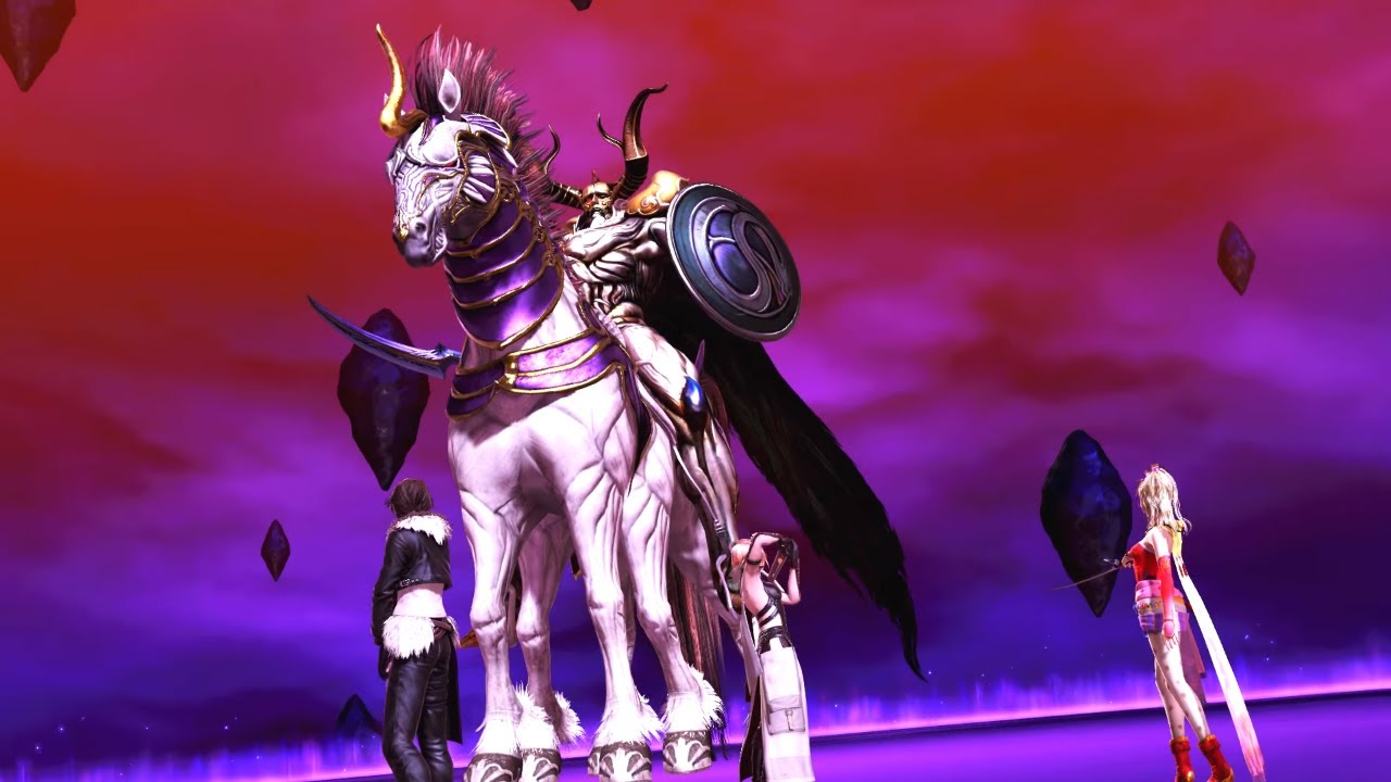 Dissidia Final Fantasy NT - Odin Boss Fight vs Lightning (PS4 Pro)