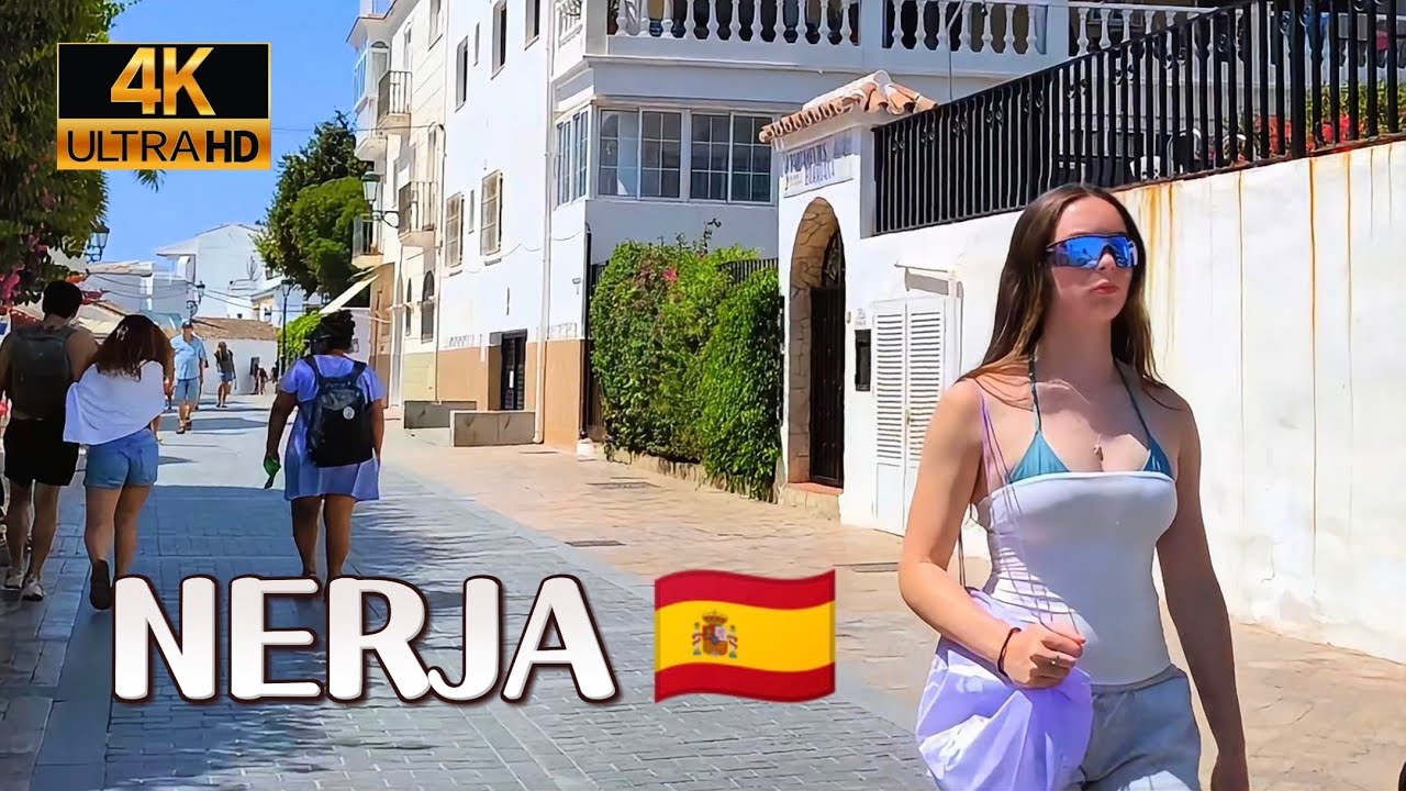 🔥 TAN MARAVILLOSA 🤩 Paso a paso visita NERJA, Málaga, España 🇪🇸 COSTA DEL SOL 🌞 4K 