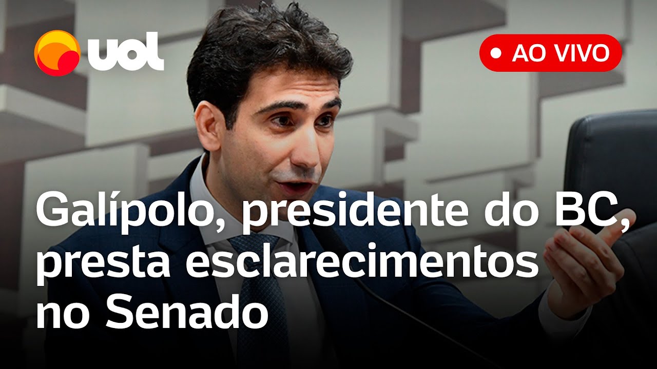 Gal&iacute;polo fala ao vivo no Senado sobre acordo de Campos Neto com o BC, fintechs, taxas de juros e+