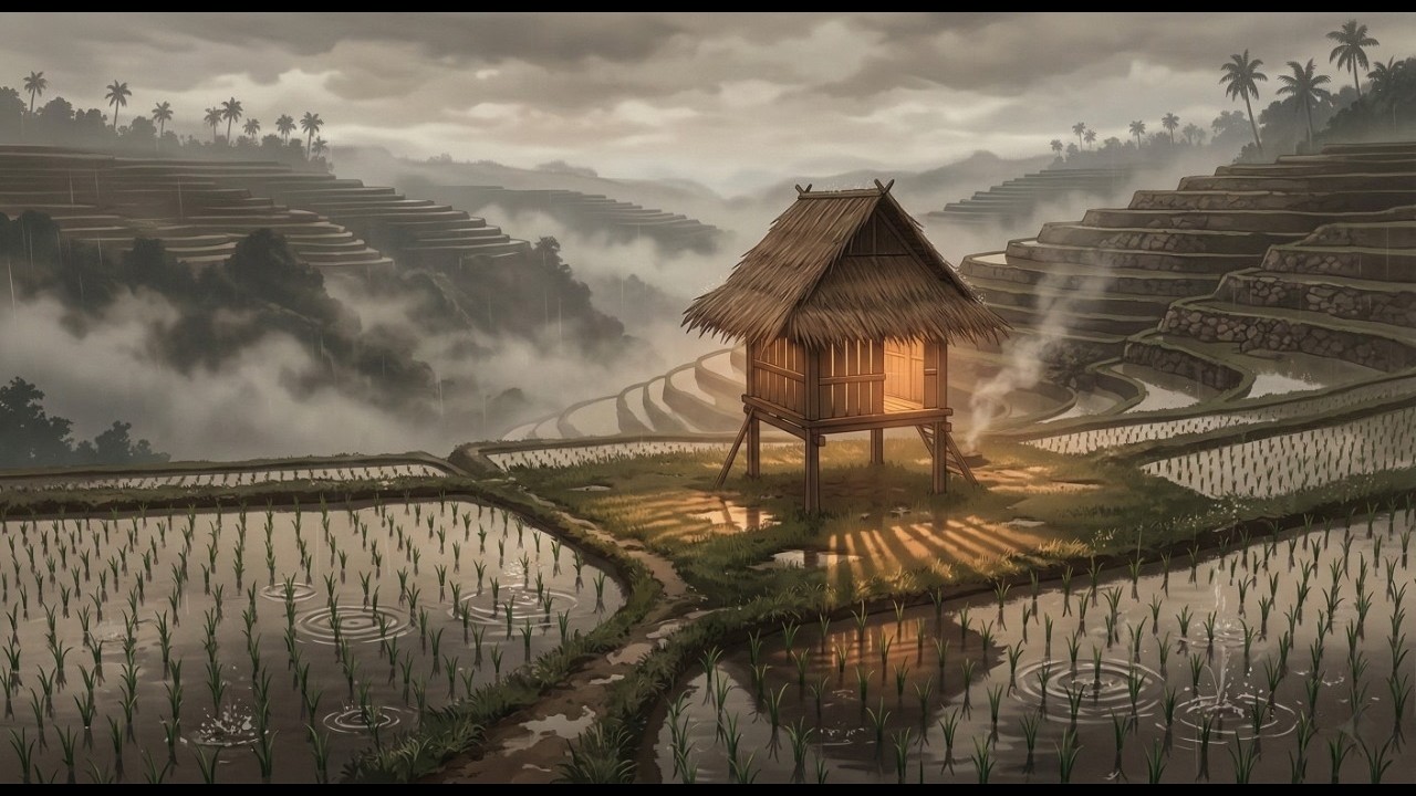 ⚡Strong Rain Thunderstorm Sounds for Sleeping | Heavy Rain & Intense Thunder Cozy Traditional Hut