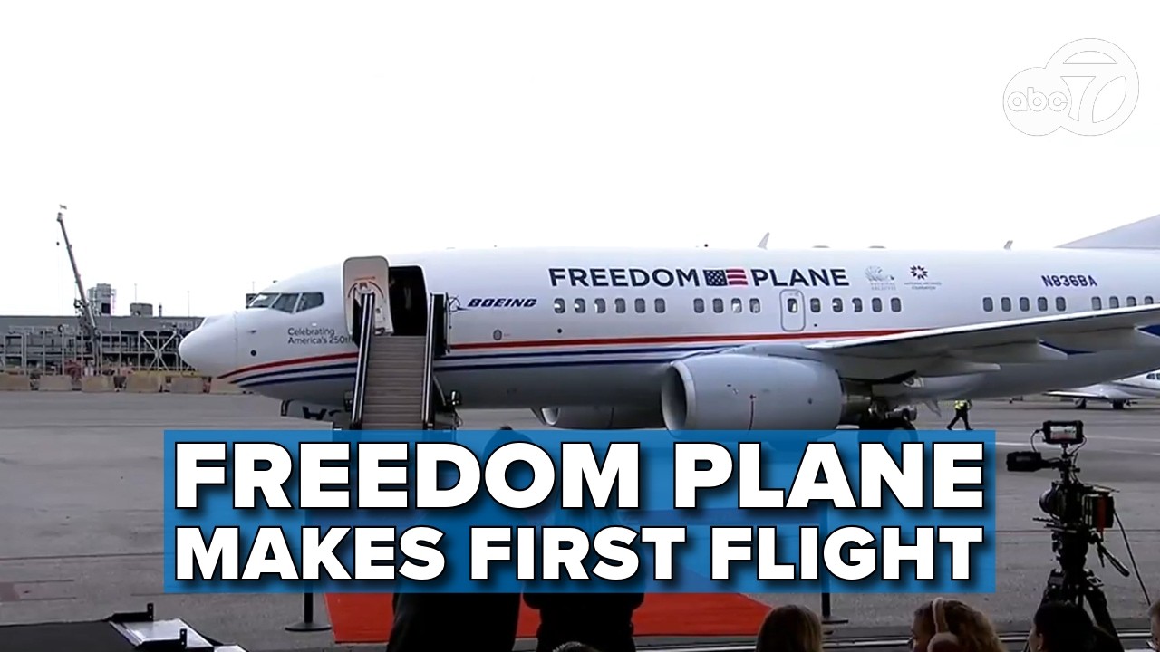 'Freedom Plane' begins tour of US carrying historical treasures