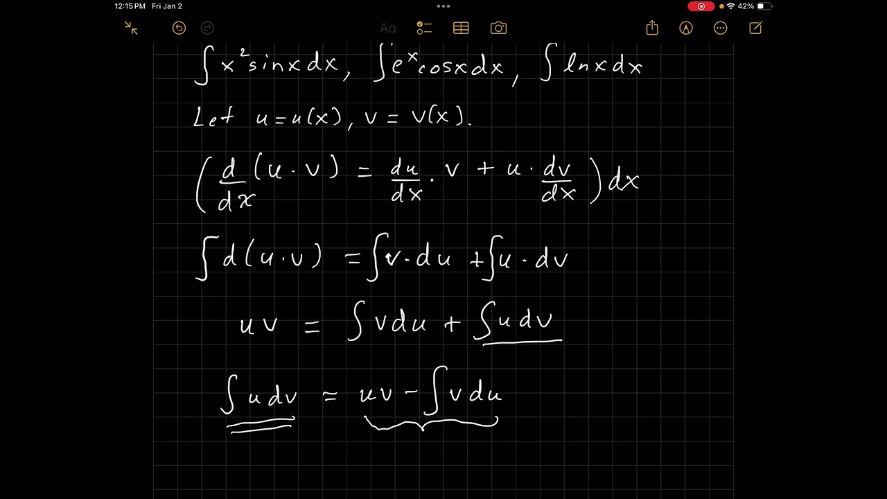 Integration by Parts - Part 1