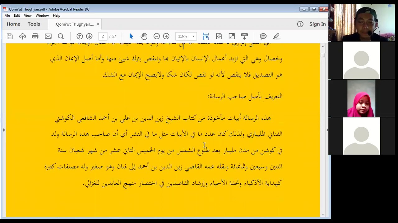 Pengajian Online Kitab Kuning Syu'abul Iman 2 Ramadlan 1441 H (Sunda)
