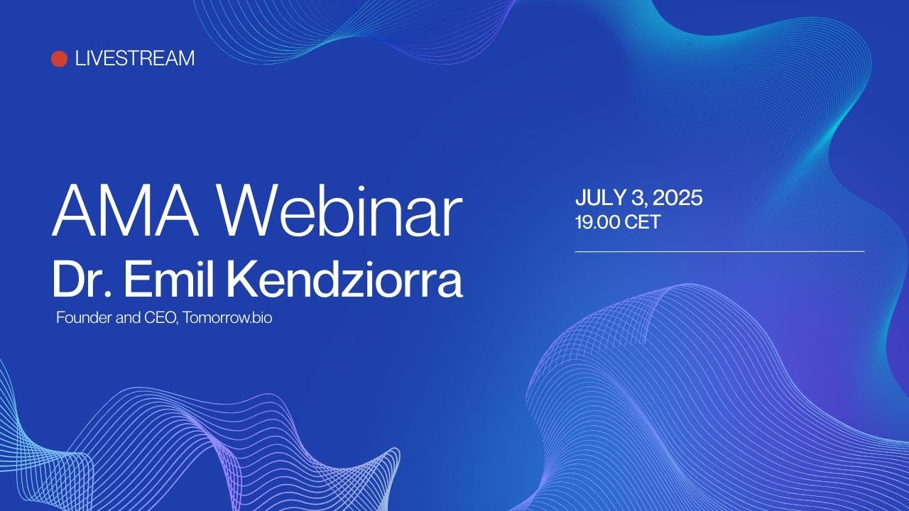 AMA with Dr. Emil Kendziorra | Tomorrow.bio