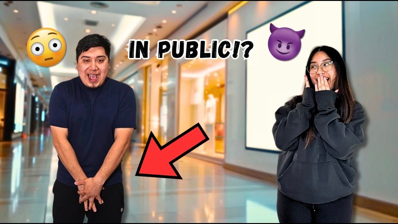 TURNING MY BOYFRIEND ON IN PUBLIC! *HE GETS HEATED*