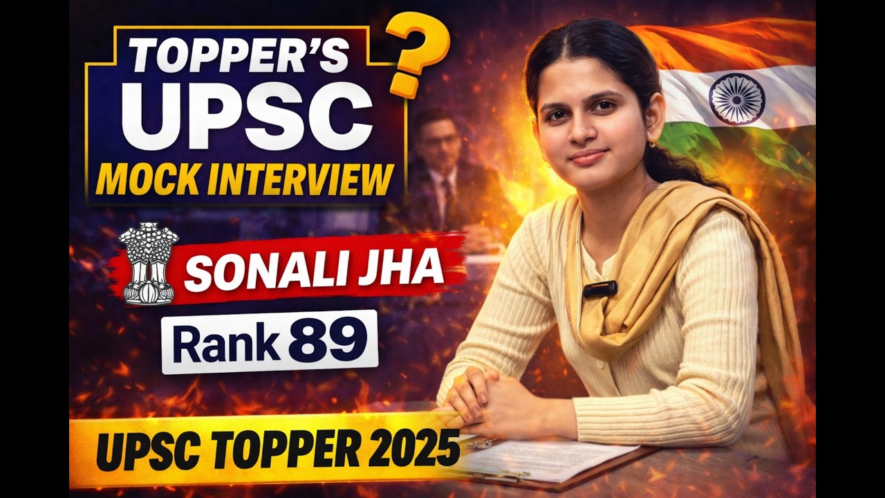 UPSC AIR 89 Sonali Jha | Real Mock Interview Experience
