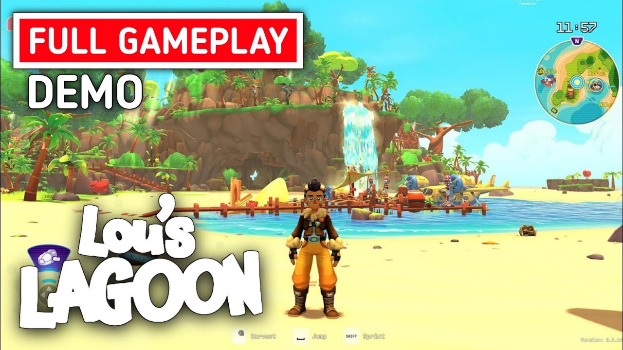 🌴📦LOU'S LAGOON Full Gameplay Demo | Life Sim Crafting Adventure Exploration Delivery Games