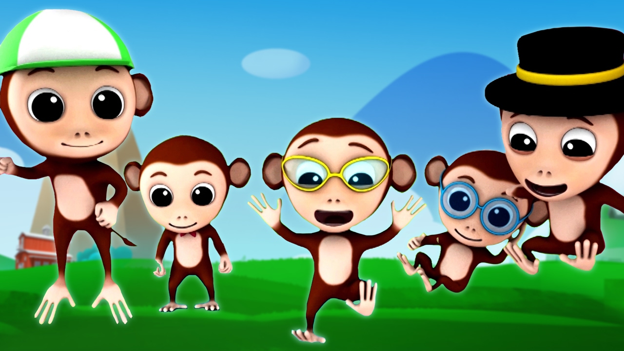 Five Little Monkeys | Nursery rhymes Luke And Lily | Children's songs | Kids videos
