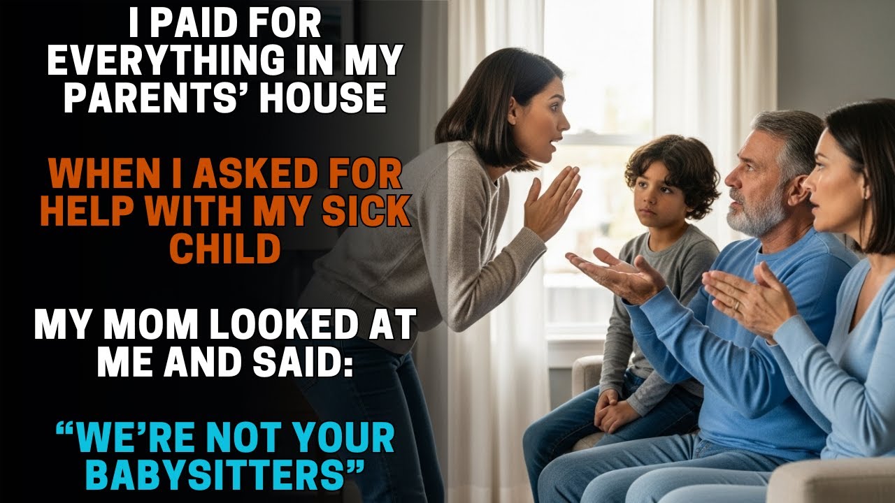 “WE’RE NOT YOUR BABYSITTERS” — THAT’S HOW MY PARENTS TREATED ME WHEN I NEEDED THEM MOST