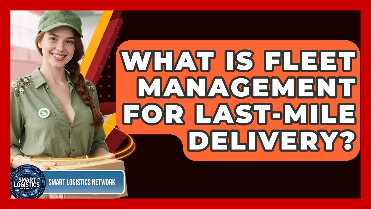 What Is Fleet Management For Last-mile Delivery? - Smart Logistics Network