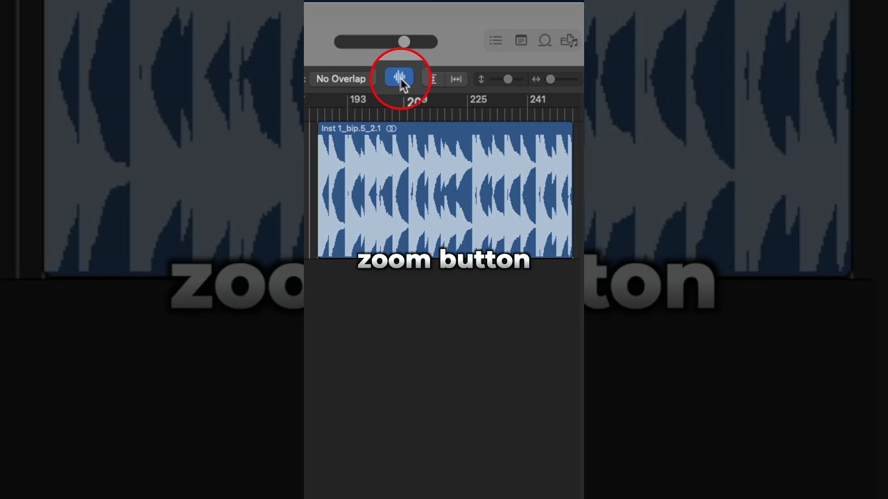 Zoom in and out on waveforms in Logic Pro! #logicpro #logicprox #musicproduction