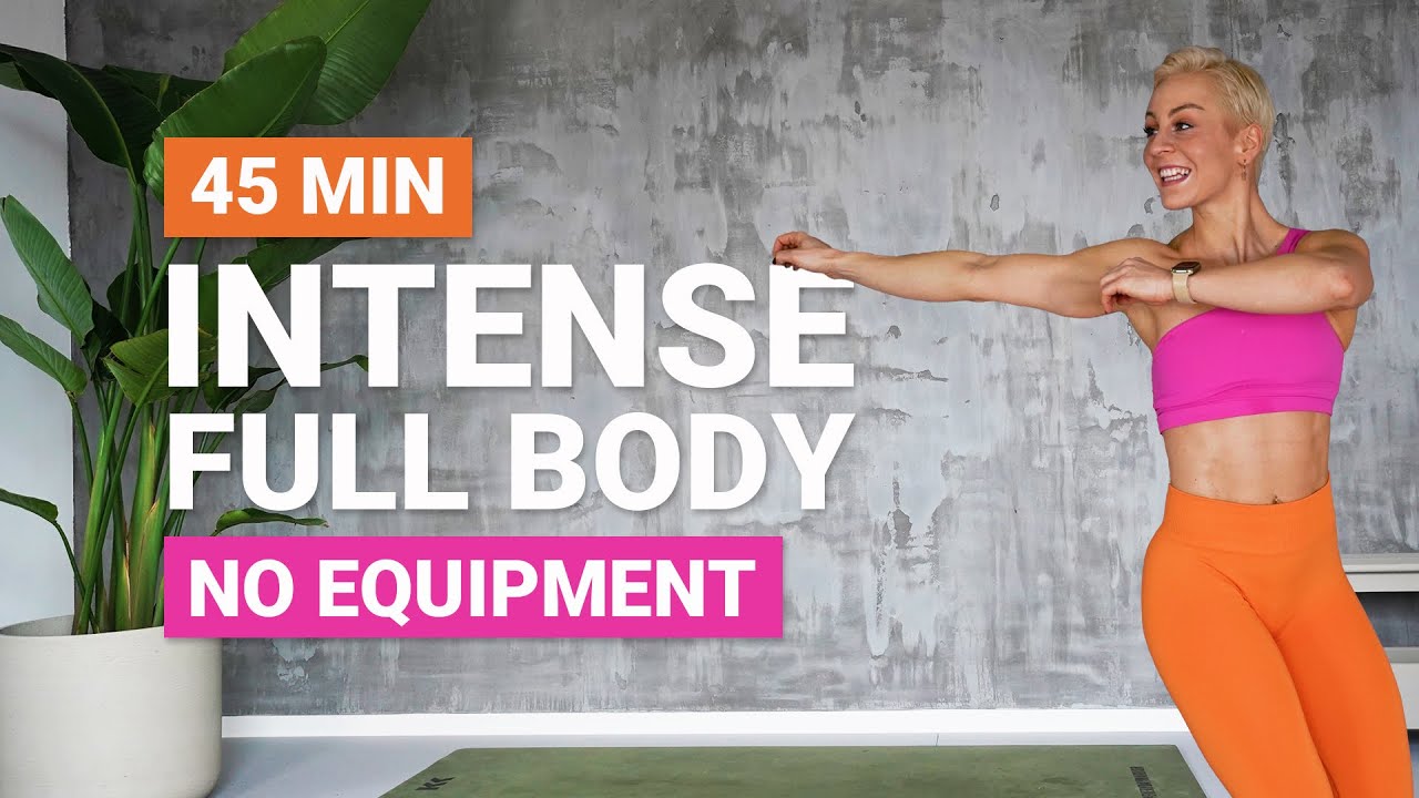45 MIN INTENSE FULL BODY WORKOUT | Isometric + HIIT | No Repeat | No Equipment | 2 Circuits