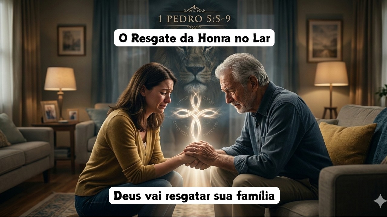 O SEGREDO BÍBLICO PARA RESTAURAR A HONRA NO LAR | Reflexão 1 Pedro 5:5-9 #fé #deusnuncafalha #jesus
