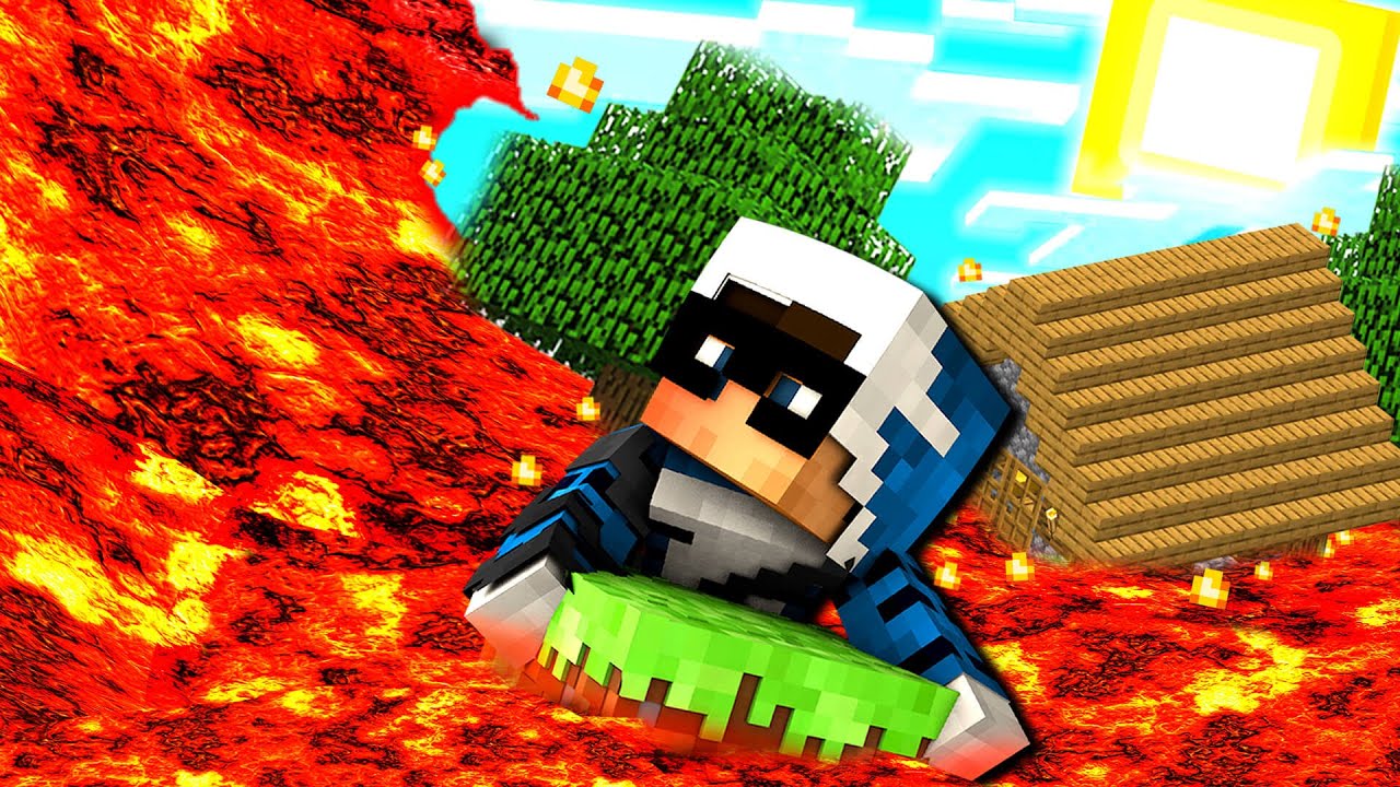 SCAPPO DALLO TSUNAMI DI LAVA SU MINECRAFT - ITA
