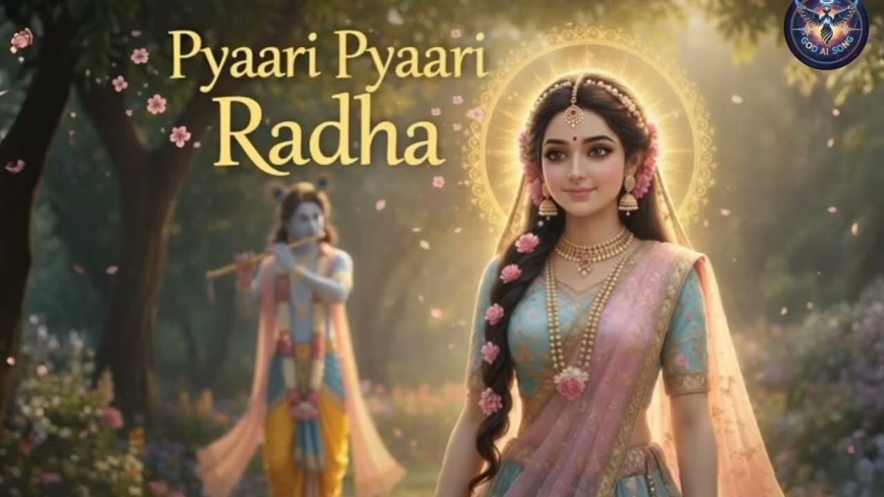 Pyaari Pyaari Radha 🌸 | Beautiful Radha Rani Bhajan | Radhe Radhe Song Non-Stop song lovesong 