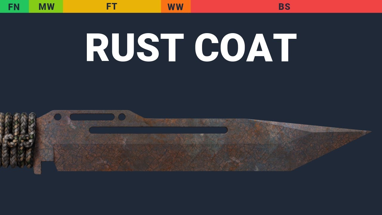 Paracord Knife Rust Coat - Skin Float And Wear Preview