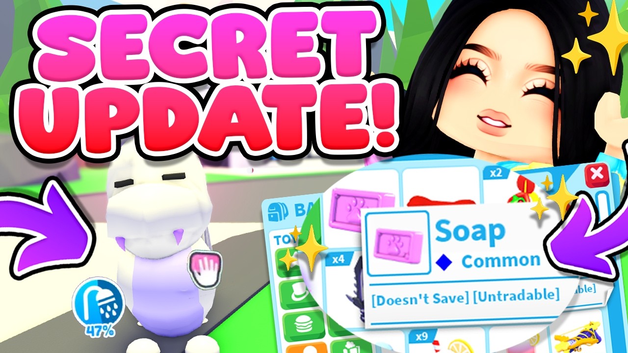 SECRET UPDATE?! 🧼 NEW SOAP PET FEATURE in Adopt Me!