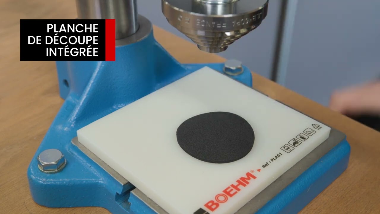 Presse manuelle de découpe à l'emporte-pièce.