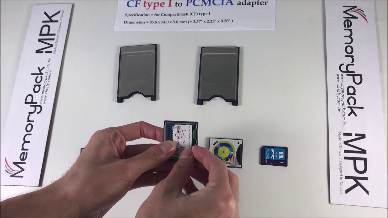 CF type I to PCMCIA adapter ( www.memorypack.com.tw )