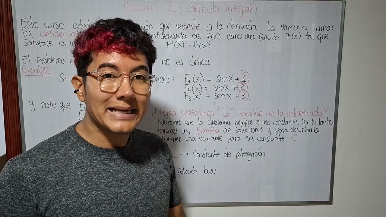 Clases de cálculo 2: 01- introducción a la antiderivada.