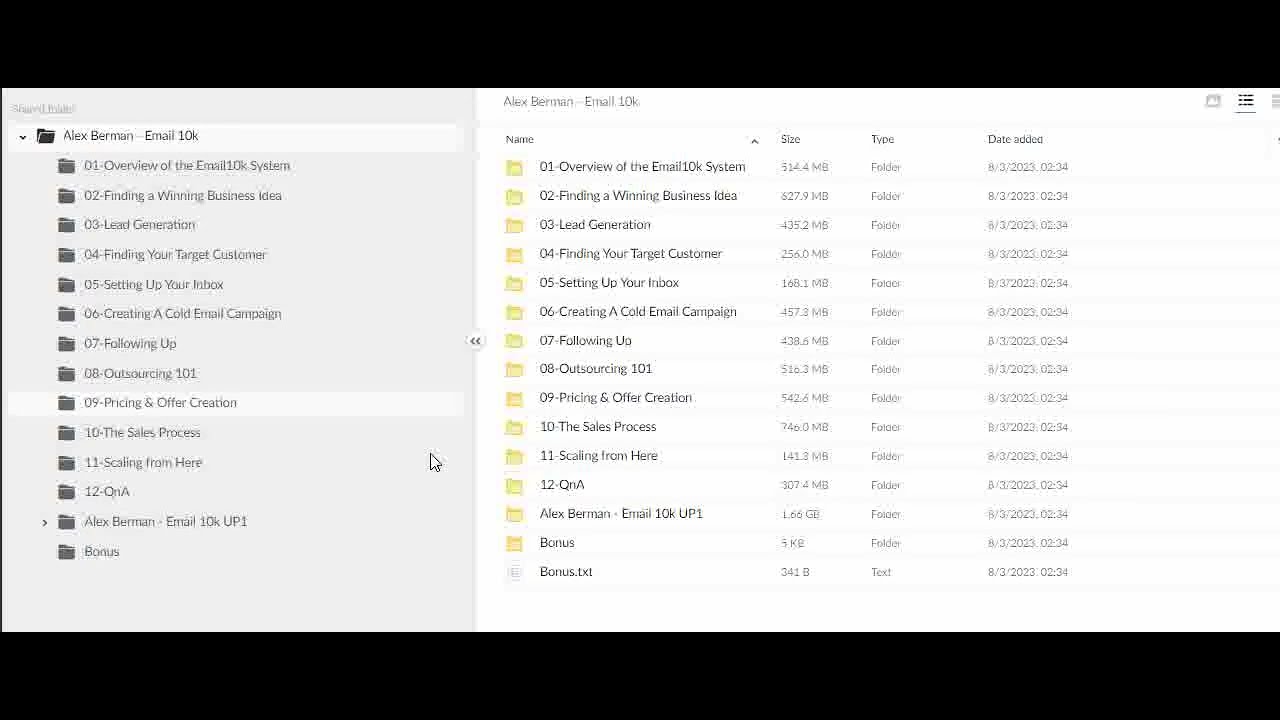 Alex Berman   Email 10k 2