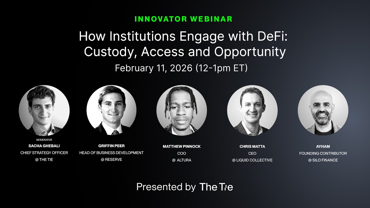 [Webinar] How Institutions Engage with DeFi: Custody, Access and Opportunity