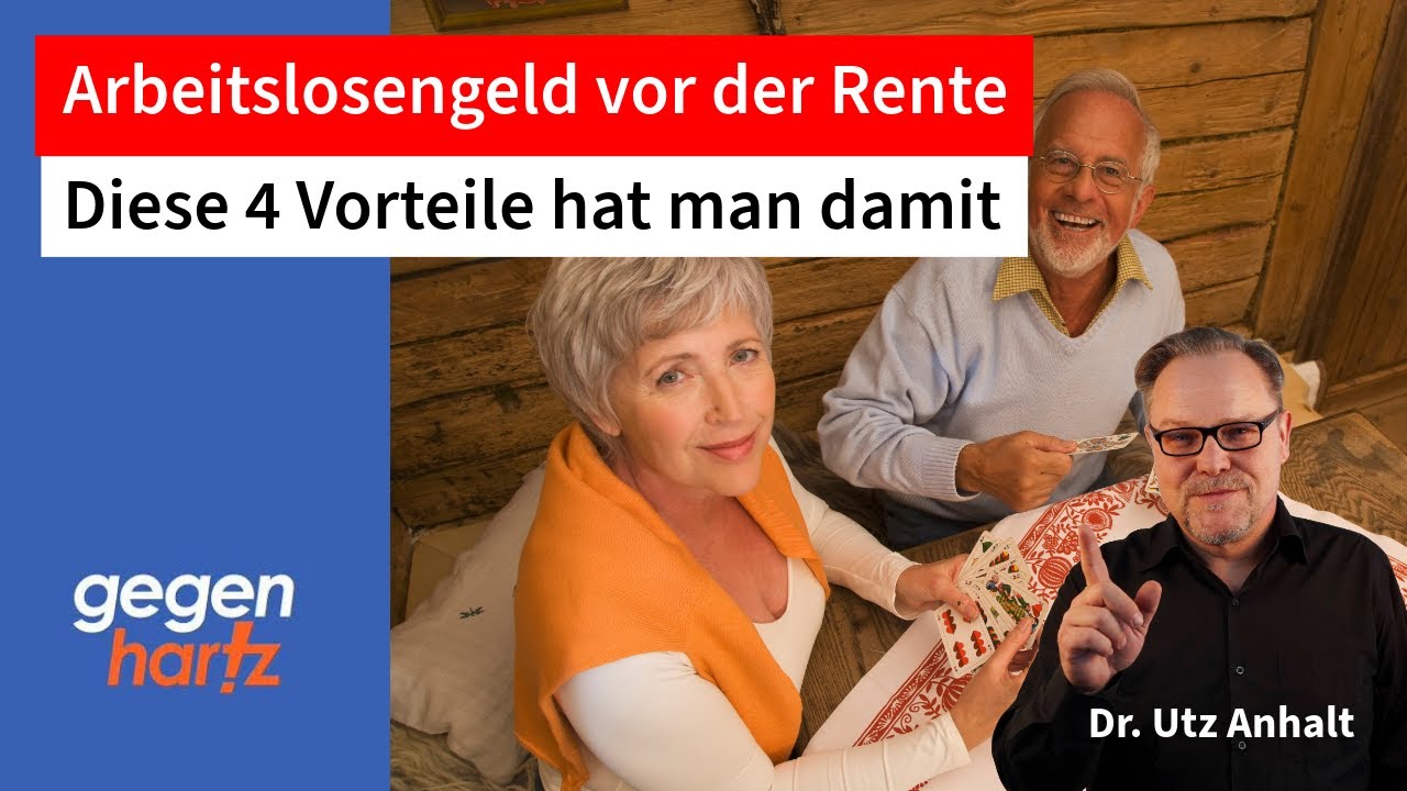 Arbeitslosengeld vor der Rente hat 4 Vorteile