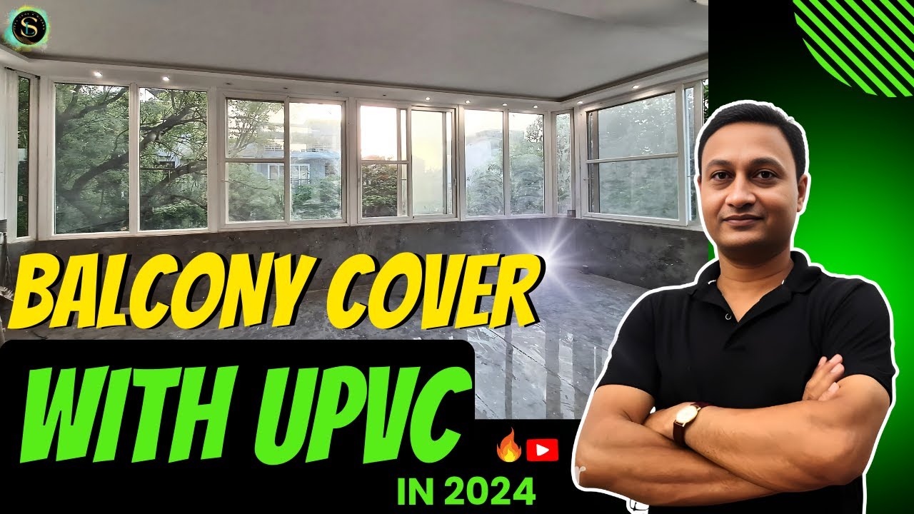 UPVC Balcony Cover | UPVC Window For Balcony | Full Installation🪟