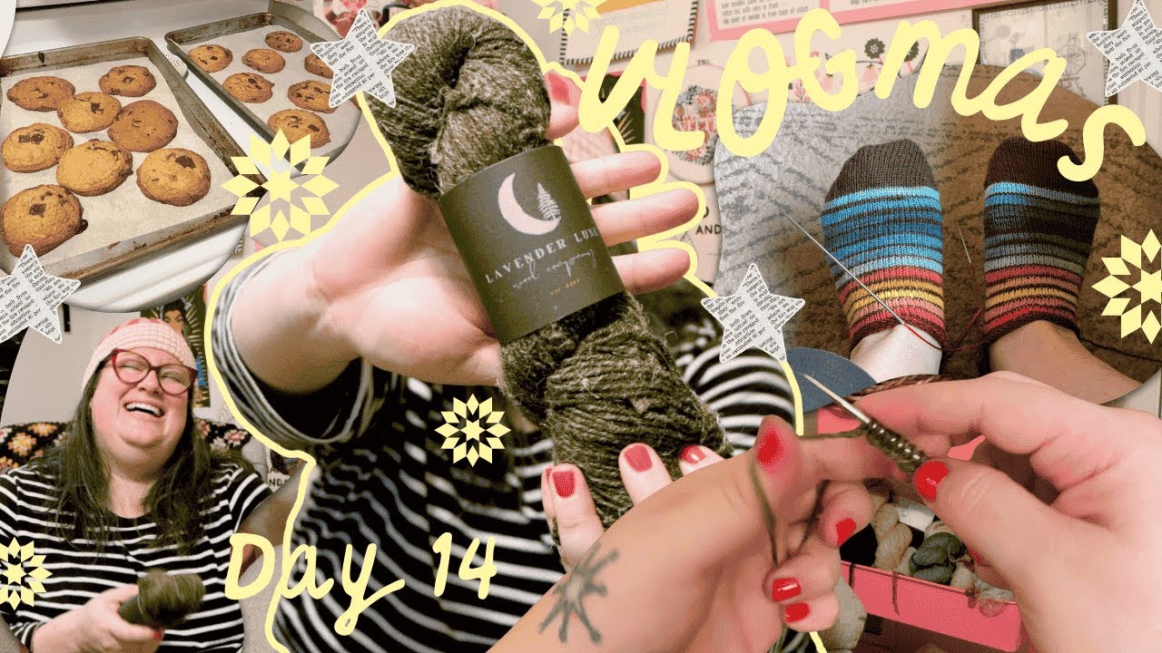 Knitting Vlogmas 2025 ✨ Day 14: Knitting WIPS & A New Cast On ✨ Cozy Vlog