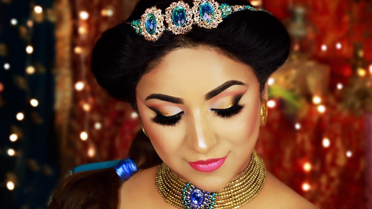 Princess Jasmine Hair & Makeup Tutorial 2019