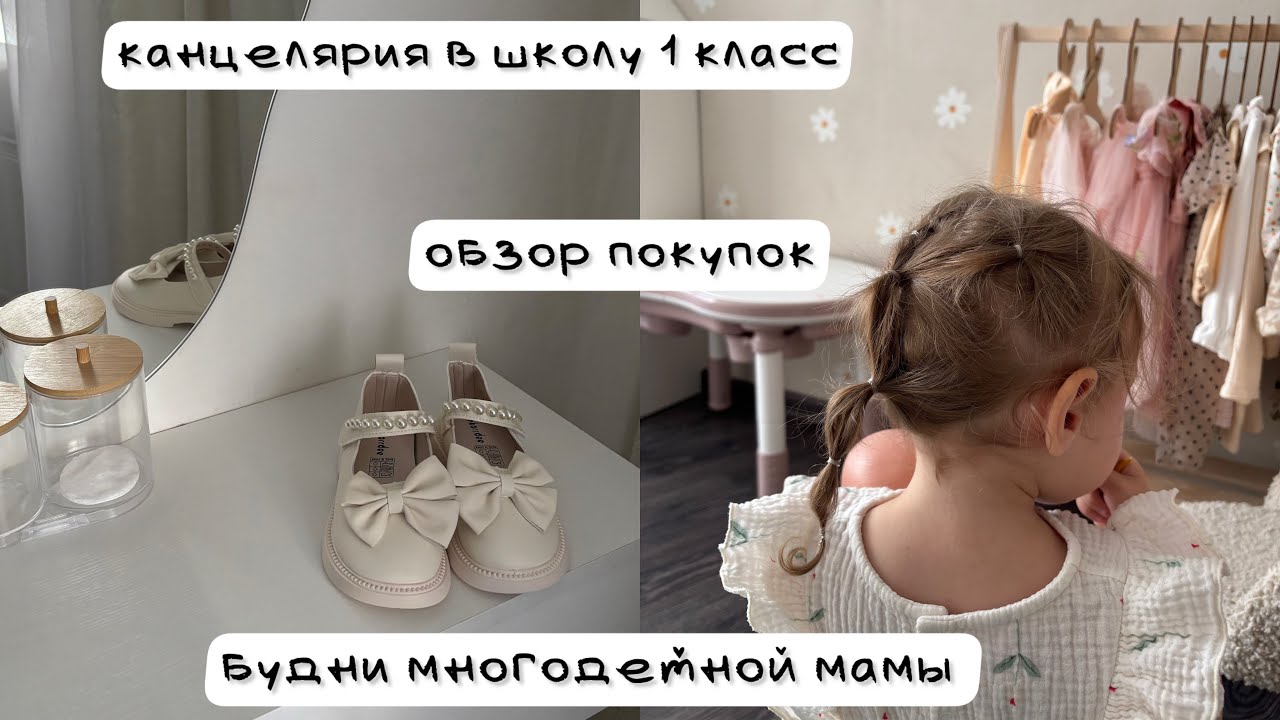 Канцелярия в школу 1 класс/обзор покупок/будни многодетной мамы