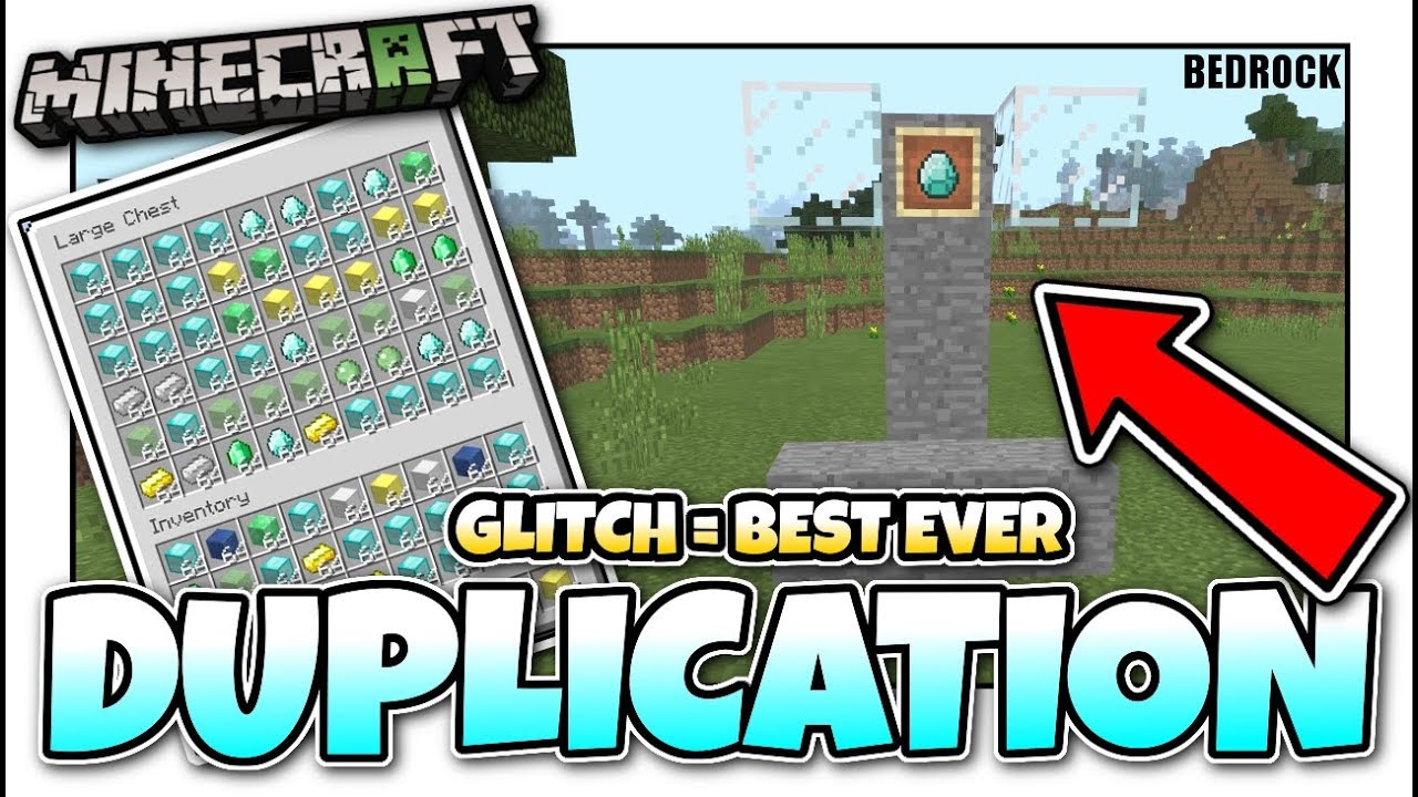 Minecraft Bedrock💎 DUPLICATION GLITCH 💎BEST EVER💎 Tutorial 💎PS4 , MCPE , Xbox , Windows & Switch